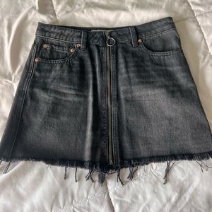 Free People Jean Skirt